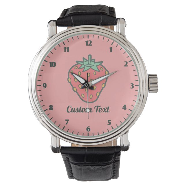 Strawberry Icon Wrist Watch (Front)