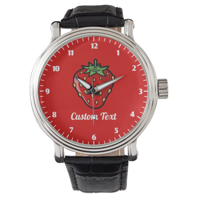 Strawberry Icon Wrist Watch (Front)