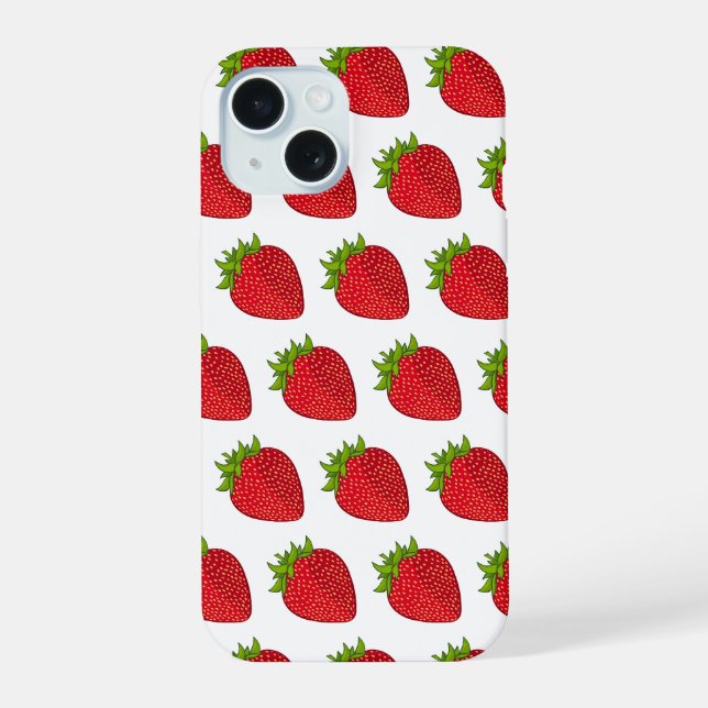 Strawberry iPhone 15 Case (Back)