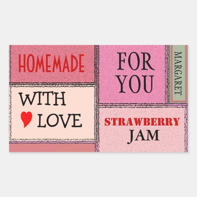 Strawberry Jam Customize It! Sticker (Front)