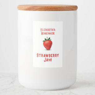 Strawberry Jam Food Label