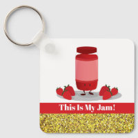 Strawberry Jam Glitter Food Pun