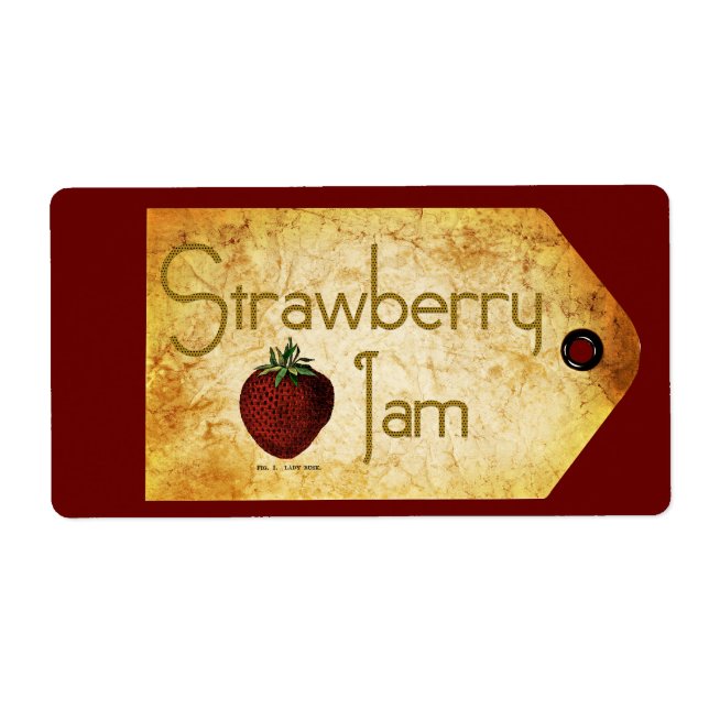 Strawberry Jam Label (Front)