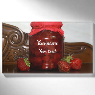 strawberry jam name tag