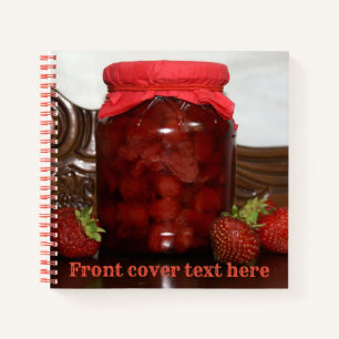 strawberry jam notebook