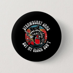 Strawberry Jams But Dont Funny Racoon for Men 2 Inch Round Button