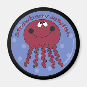 Strawberry Jellyfish Magnet