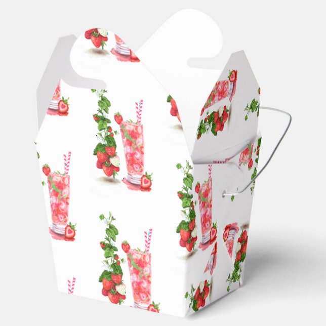 Strawberry Juice Drink Favour Box Fruits (Opened)