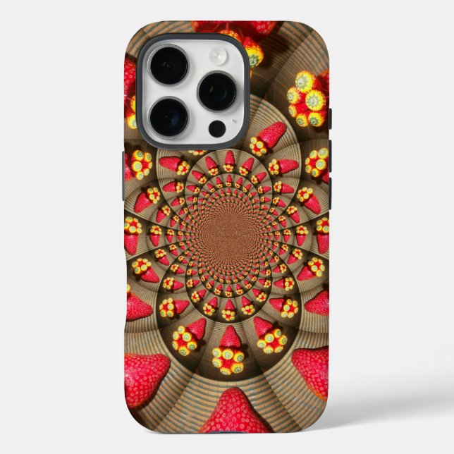 Strawberry Kaleidoscope | Colourful Red Delight Ar Case-Mate iPhone Case (Back)
