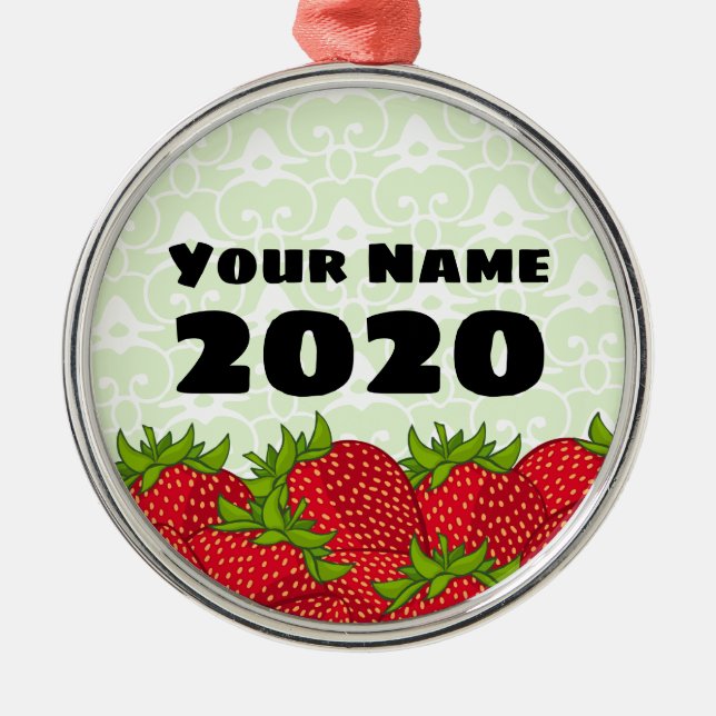 Strawberry Keepsake Ornament (Front)