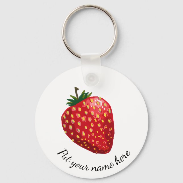 Strawberry Keychain (Front)