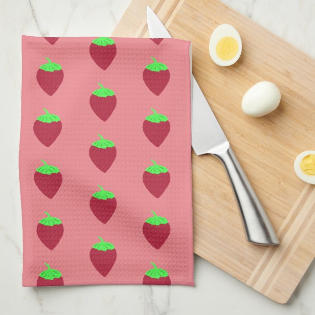 Strawberry  kitchen towel (Quarter Fold)