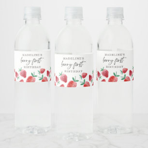 Strawberry Labels 1st Berry First Birthday Market