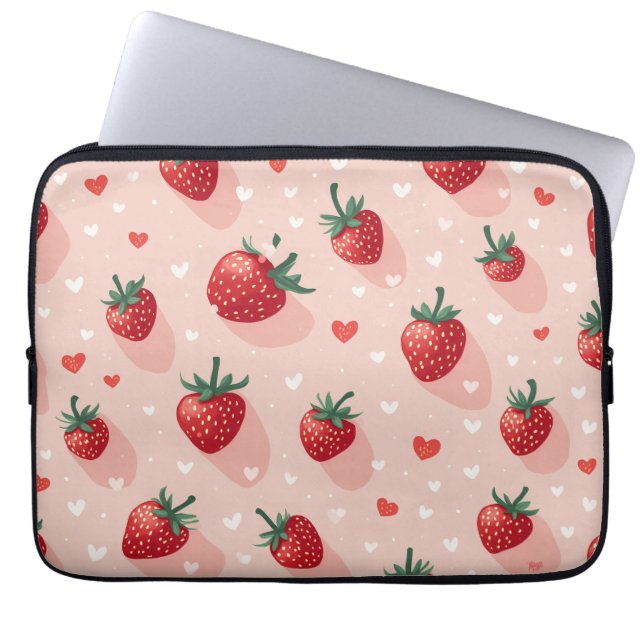Strawberry laptop case (Front)
