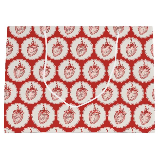 Strawberry Large Gift Bag (Front)