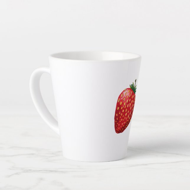 Strawberry Latte Mug (Left Angle)