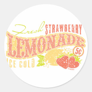 Strawberry Lemonade Classic Round Sticker