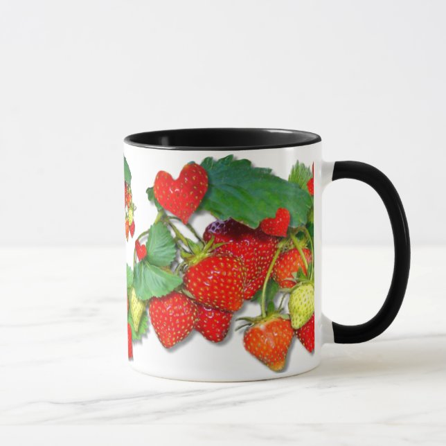 STRAWBERRY LOVE ~ Ringer Mug (Droite)