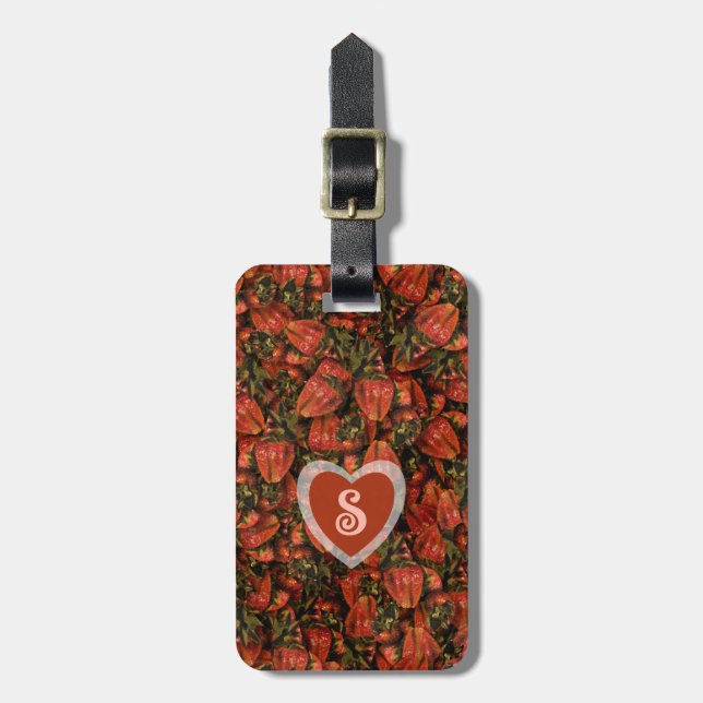 Strawberry Luggage Tag (Front Vertical)
