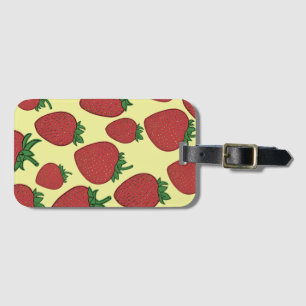 Strawberry Luggage Tag