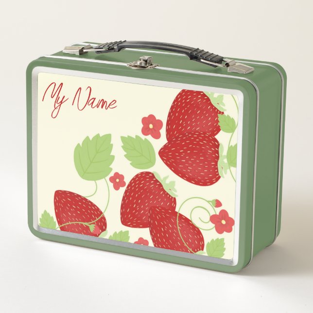 Strawberry lunch box (Front)
