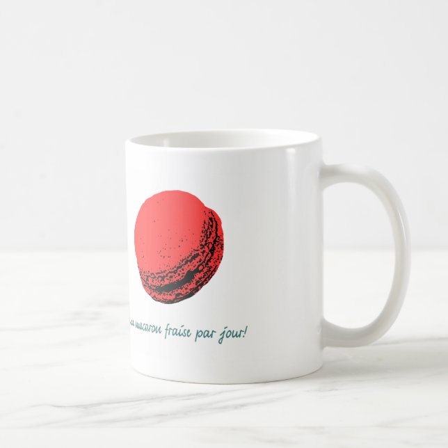 strawberry macaroon coffee mug (Right)