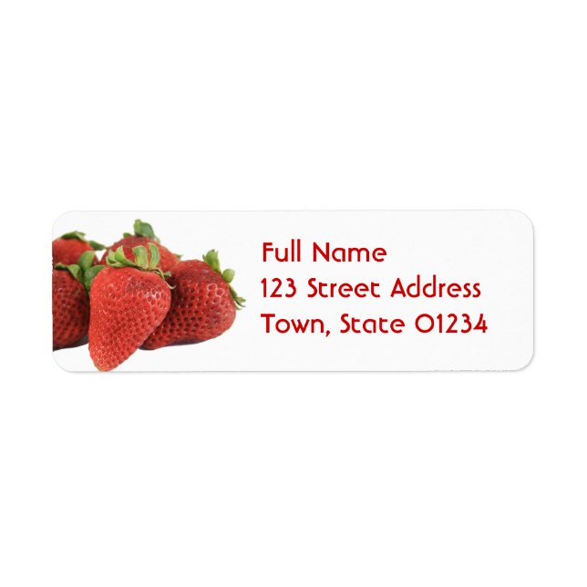 Strawberry Mailing Labels (Front)
