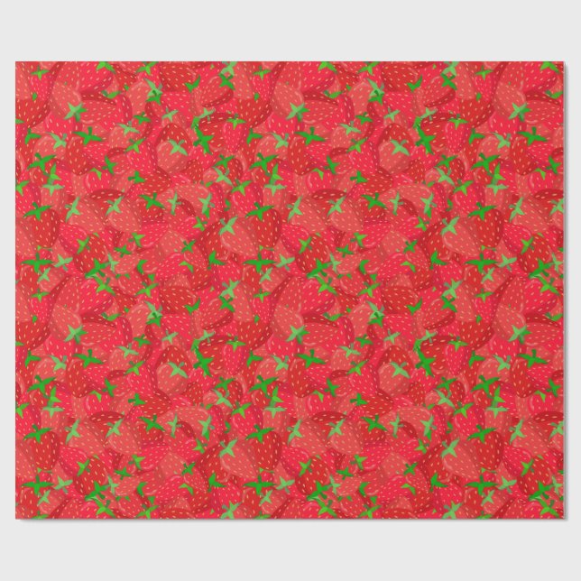 Strawberry Medley Wrapping Paper (Flat)