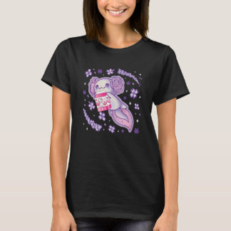 Strawberry Milk  Axolotl  Japanese Milk Shake T-Shirt