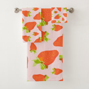 Strawberry Milk Bath Towel Set