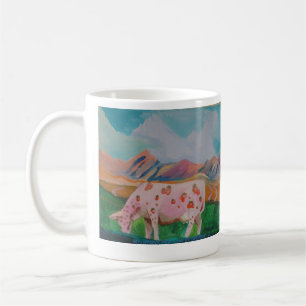 Strawberry Milk Cow by Stephen R. Coffee Mug