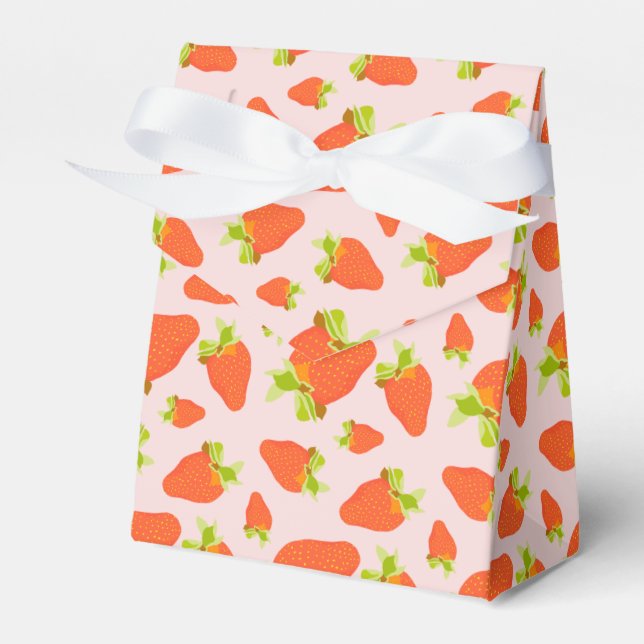 Strawberry Milk Favor Box (Front Side)