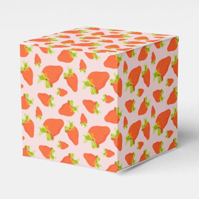 Strawberry Milk Favor Box (Front Side)