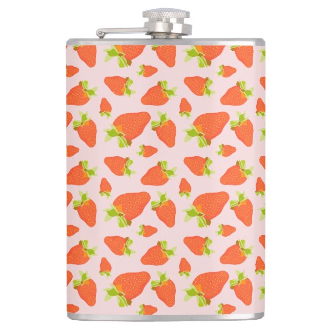 Strawberry Milk Hip Flask (Front)