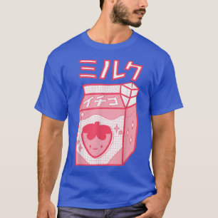 Strawberry Milk Kawaii Katakana Japanese Anime Sty T-Shirt