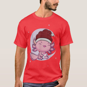 Strawberry Milk Pastel Goth Axolotl Japanese Chris T-Shirt
