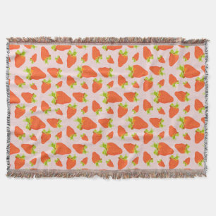 Strawberry Milk Throw Blanket