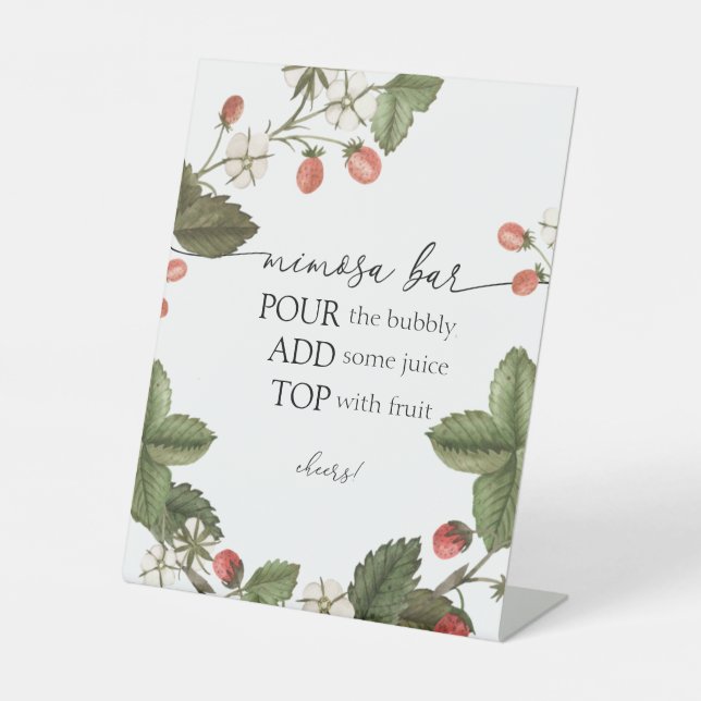 Strawberry Mimosa Bar Sign (Front)