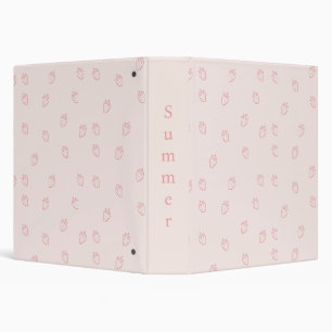 Strawberry Minimalism Binder