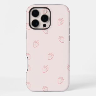 Strawberry Minimalism iPhone 16 Pro Max Case