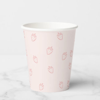  Strawberry Minimalism Paper Cups