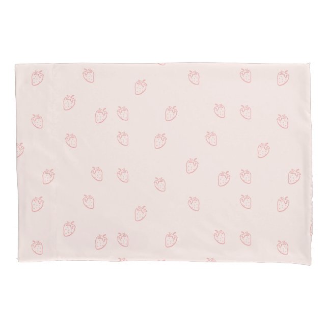 Strawberry Minimalism Pillowcase (Front)