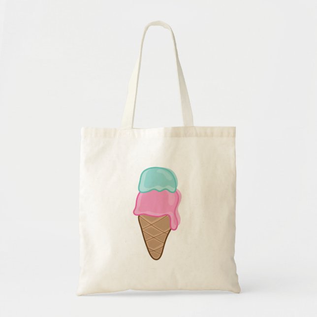 Strawberry & Mint Ice Cream Birthday Party Bag (Front)