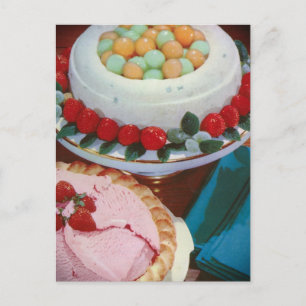 strawberry & mint postcard