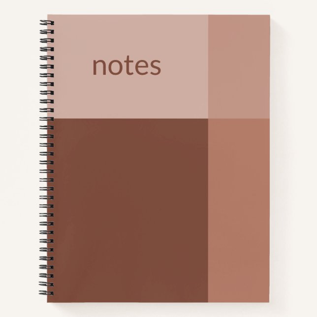 Strawberry Mocha Latte Customizable Notebook (Front)