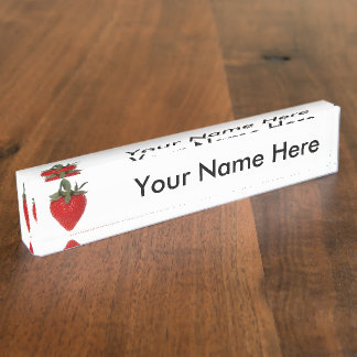 Strawberry Nameplate