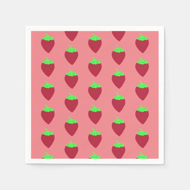 Strawberry  napkin (Front)