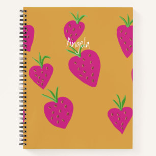 Strawberry Notebook Customizable