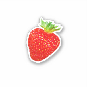 Strawberry on white background