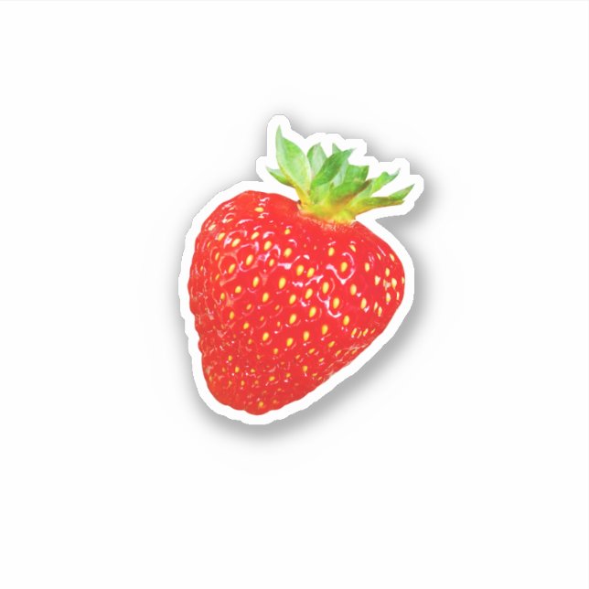 Strawberry on white background (Front)
